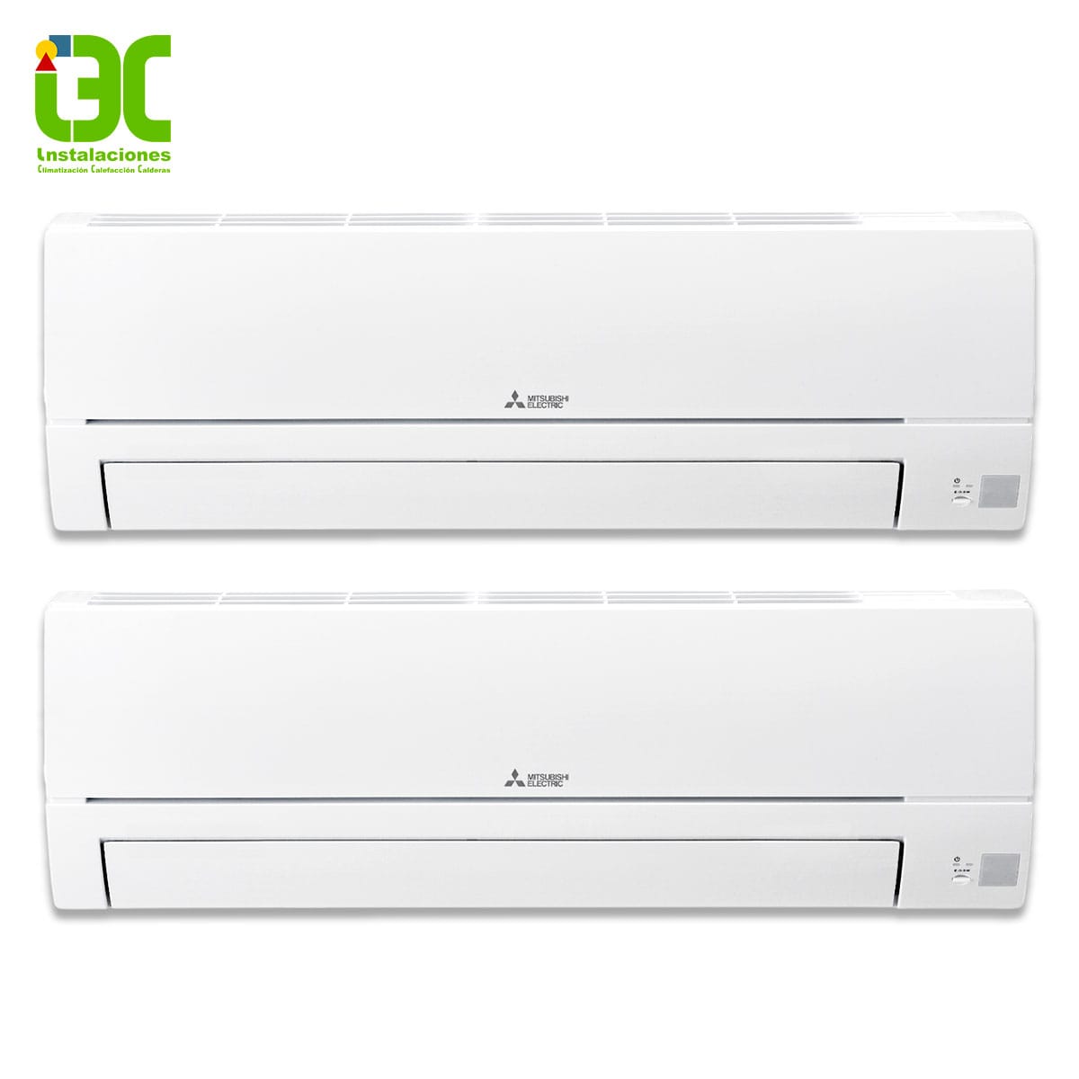 Aire Acondicionado 2x1  Mitsubishi Electric MXZ-2HA50VF (U. Ext.) + MSZ-HR25VF + MSZ-HR35VF